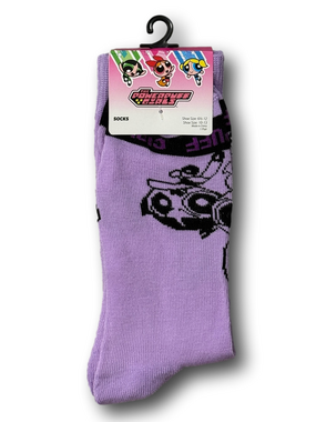 3/$20 The Powerpuff Girls Cartoon Network Funny Novelty Crew Socks - NWT